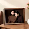 Suporte de Exibição para Porta-Retratos com Acabamento de Alto Padrão, Moldura Vazia Personalizada para Fotos de 6 Polegadas, Transformado em um Álbum de Fotos, Pôster ou Suporte de Exibição para Porta-Retratos