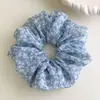 Scrunchie de Malha Floral Novo Estilo para Mulheres, Scrunchie Versátil Estilo Pastoral para Penteados de Coque