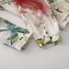 Tiro real Otoño Nuevo Rosa Estampado Acuarela Tela para Camisa Pequeña Floral Top Versátil Francés Top para Mujer