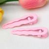 Clip de pelo de gota de onda brillante de 6 cm, pasador sin costuras de alta calidad, popular en Little Red Book, estilo coreano para flequillo, pasador de pelo DIY