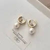 Brincos Únicos de Pérola Antiga Retro de Saturno para Mulheres, Alto Padrão, Leves e Luxuosos, Brincos de Dupla Utilização, Brincos Elegantes