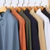 Algodón Pesado de 260 g Nueva Camiseta de Manga Larga para Hombre Primavera y Verano 2026 Camisa Polo Casual de Negocios para Hombre