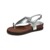 Cuero Genuino ~ Sandalias de Tira para Mujer, Hermoso Calzado de Exterior 2025 Nuevas Sandalias de Plataforma de Verano con Faldas, Sandalias Romanas de Tira con Suela Gruesa