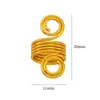 Clipe de Mola Acessórios para Dreadlocks Hip-Hop Argolas de Cabelo Presilhas de Cabelo Peruca Africana Trança Grampos Decorativos Cruz de Metal Item Quente Transfronteiriço