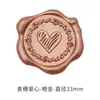 Nueva Corona de Flores de Corazón de Espiga de Trigo Tallado Plano con Adhesivo Sello de Cera de Sellado Colores Ricos Sello de Cera de Sellado para Sobre de Invitación