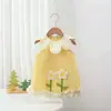 Vestido Floral 3D de Moda para Niñas 2026 Nuevo Verano Estilo Coreano Vestido de Princesa con Encaje Atuendo de Verano