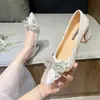 Uso bidireccional con falda, zapatos de tacón medio para mujer, nuevo estilo francés 2026 primavera/verano, tacón grueso, cómodos para el uso diario, zapatos de salón para mujer