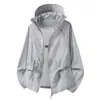 Jaqueta Leve e Respirável, Roupas de Proteção Solar de Seda Gelada de Secagem Rápida, Roupas Anti-UV para a Pele, Roupas de Verão para Pesca e Caminhada ao Ar Livre