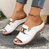 Nuevo Modelo Primavera 2026: Sandalias de Metal Casuales, Cómodas, Modernas y Sencillas con Punta Abierta para Mujer, Talla Única