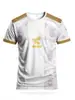 Nuevo producto transfronterizo de Amazon: Sudadera T-shirt de malla con cuello redondo, estampado digital 3D, comercio exterior, manga corta, transfronterizo