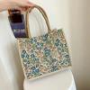 Bolsa de Linho bolsa tote bolsa de mão feminina para sair bolsa tote estilo japonês Ins Pequena Bolsa de Ombro bolsa de mão pequena fresh para estudantes