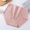 Ropa interior para madres, de algodón, de cintura alta, para mujeres mayores, sin marcas, tallas grandes, bragas finas de verano.