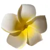 Pinza para el Cabello de Flor de Plumeria para Mujer, Pasador para la Frente, Accesorio Floral para Peinado de Sesión de Fotos en la Playa, Pinza para el Flequillo Lateral, Pinza de Pato