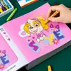 Livro de Colorir Patrulha Canina para Idades de 3 a 6 Anos Livro de Colorir para Rabiscar no Jardim de Infância Livro Ilustrado Infantil Aprendendo o Oceano