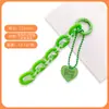 Llavero Colgante Cadena Arcoíris Creativo Colgante Pequeño Fresco Dopamina Accesorios DIY Cubierta de Auriculares Colgante para Pareja