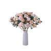 Flores Artificiales Tipo Rosa y Plantas Verdes al por Mayor para Decoraciones de Bodas y Manualidades, Ins Transfronterizo