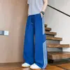 Tendencia Verano 2026 Estilo Perezoso Versátil Pantalones de Pierna Recta Moda Estilo Hong Kong Hombres Pantalones Simples Sueltos Transpirables de Longitud Completa