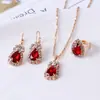 Joias Novas da Amazon Transfronteiriças, Design de Nicho com Corrente de Pescoço Brilhante Cravejada de Diamantes e Brincos, Conjunto de Colar Estilo Luxo Leve