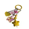 Colgante para teléfono con forma de corazón de dopamina y mariposa estilo Ins, llavero, accesorio para bolsa de cámara CCD