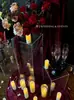 Novos Adereços de Casamento Marcadores de Corredor de Cristal Decoração de Casamento Pilar Quadrado de Acrílico Transparente Marcador de Corredor Ornamentos Decoração de Vitrine