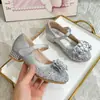 Zapatos de Princesa Brillantes de Cristal para Niñas, Nuevos Zapatos para Bebés de Suela Suave, Zapatos de Vestir para Actuación Infantil, Zapatos Mary Jane con Pedrería