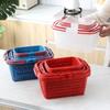 Cesta para Recoger Bayas y Uvas, Azul Portátil de Plástico Ciruela Melocotón Huerta Caqui Azul Rojo Cesta de Bayas Empacada a Granel, Popular Dropshipping