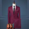 Comercio exterior transfronterizo traje coreano traje para hombre negocios ocio profesional vestido ropa de padrino traje dos piezas