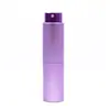 Em Estoque 15ml Frasco Recarregável de Perfume Rotativo de Duas Seções Frasco de Vidro com Borrifador Portátil de Preenchimento Direto Frasco de Fragrância Recarregável para Viagem