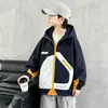 Chaqueta de Otoño para Niños 2026 Estilo Nuevo, Cortavientos con Capucha Elegante para Niños Mayores, Abrigo Infantil de Primavera y Otoño