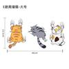 Divertido adhesivo rascable personalizado para mascota gato Adhesivo rascable para coche Adhesivo decorativo para carrocería Adhesivo impermeable para locomotora de coche eléctrico