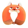 Almohada de Espuma Viscoelástica en Forma de U de Dibujos Animados de Panda Almohada de Viaje Almohada Portátil Almohada para el Cuello Cervical Almohada para la Siesta de Estudiantes Almohada de Dibujos Animados en Forma de U