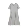 Vestido Largo Adelgazante Tallas Grandes ALINDM para Mujeres Tallas Grandes, Elegante y de Alta Gama Vestido con Cuello en V y Ceñido a la Cintura para Mujeres 100kg