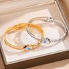 Pulsera de ojo de diablo con circonitas de acero inoxidable y titanio, gran oferta, comercio electrónico transfronterizo en AliExpress y Amazon.