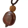 Nova Corrente de Suéter Longa Ajustável Estilo Chinês Original Artístico Natural Feijão da Paz Pingente Pingente Estilo Étnico Retrô Feminino