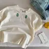 Camiseta Básica de Manga Curta Verão 2026 Estilo Coreano Simples com Letra para Meninos e Meninas, Bebê e Criança Pequena Casual