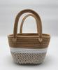 Bolsa Tejida a Mano con Hilo de Algodón y Rayas Bloque de Color, Compra Cinco Bolsas para Recuerdos de Boda, Bolsa para Empaquetar Regalos, Bolsa Cuadrada Pequeña