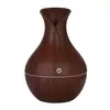 Fábrica de origen veta de madera humidificador de aceite esencial de aromaterapia dormitorio hotel hogar niebla pequeño jarrón humidificador