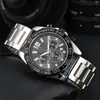 2024 Comercio Exterior Dunhuang Shang Aliexpress Venta Caliente Reloj para Hombre Correa de Acero Reloj de Cuarzo de 6 Manecillas Fabricante Mayorista