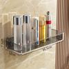 Estante de almacenamiento de baño de acrílico, inodoro de baño, lavabo de pared sin agujeros, estante de almacenamiento de cosméticos de pared