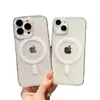 Adecuado para iPhone Funda Magnética para Teléfono Apple Serie 17 18 Acrílico Dos en Uno Transparente Dura