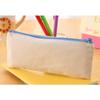 Estuche para Lápices Bojin DIY Pintado a Mano, Estuche de Colores, Estuche con Cremallera en Blanco de Lona Graffiti, Bolsa de Almacenamiento para Papelería Al por Mayor
