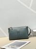 Bolsa Atacado Bolsa Feminina 2025 Nova Bolsa Transversal Bolsa Feminina Versátil Multicamadas Grande Capacidade Couro Macio Texturizado Axila Ombro
