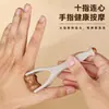 Massageador Multifuncional para Articulações da Mão Bastão Massageador Rolo Acuponto Meridianos Desobstrução Portátil Amassar Clipe Massageador de Dedos