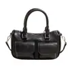 2025 Nueva Bolsa Tote Bolsa de Gran Capacidad Bolso de Hombro Axila para Mujer Bolso de Cuero Aceite Encerado Bolso Doble Bolso de Mano Casual