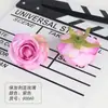 Flores Artificiales Cabezas de Rosa para Boda, Rosas para Ramo de Novia, Flor de Muñeca, Flores de Seda, Cabezas de Rosa Búlgara