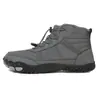 Botas de Nieve Transfronterizas de Punta Ancha para Hombres y Mujeres, Zapatos Barefoot de Caña Alta de Invierno, Impermeables y a Prueba de Frío, Zapatos Deportivos Casuales para Exteriores, Antideslizantes