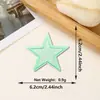 Parche Bordado de Estrella de Cinco Puntas con Purpurina de Nuevo Estilo, Accesorios de Ropa y Equipaje de Venta Caliente Transfronteriza, Parche Decorativo Termoadhesivo