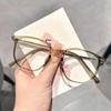 Montura de gafas cuadradas ultraligeras de TR90 para mujer, montura negra lisa para gafas anti luz azul, montura de gafas esmerilada artística para hombre, gafas para miopía, moda