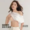 Sutiã feminino de verão fino, respirável, com aroma de camélia, sem costura, para seios pequenos, com suporte lateral e alças finas para um belo contorno das costas