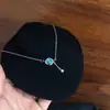 Xiaohongshu Mesmo Estilo Exquisito Borboleta Coelho Planeta Diamante Redondo Colar Pingente Nicho Versátil Design Simples Corrente da Clavícula